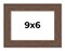 9x6 Wide Barnwood Picture Frame with UV-Resistant Acrylic & Acid Free Backing, Available in 6 Paint Finishes - Grey, Brown, White, and Black